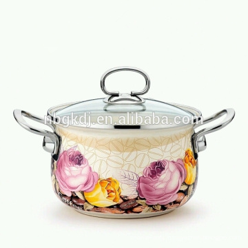 enamel big body pot soup & stock pot enamel cooking pot which have high-capacity